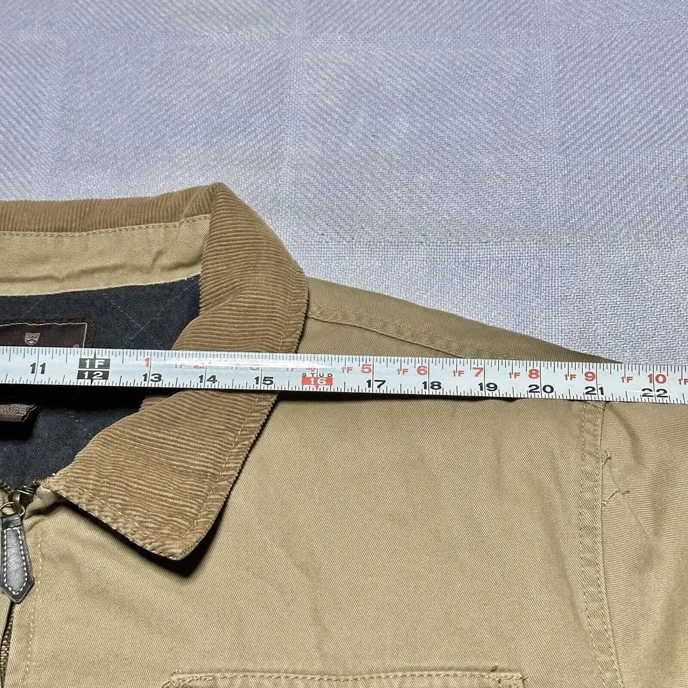 Vintage Y2K Steve & Barry's Corduroy Collar Brown Tan‎ Workwear Jacket Men's XL